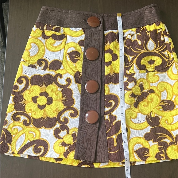 🌼 Vintage Milly Chic A-Line Floral Mini Skirt – Size 4 (Retro Style) - Picture 7 of 10